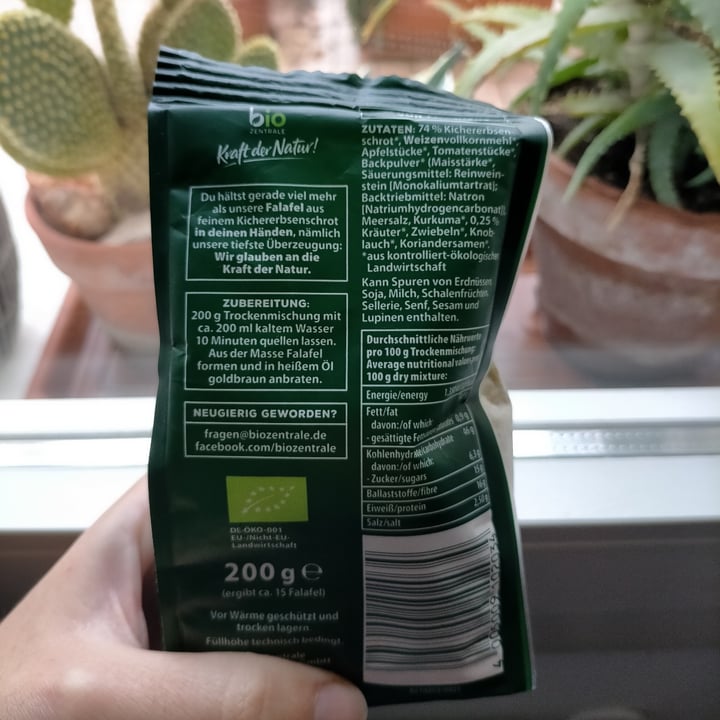 photo of Bio Zentrale Falafel Mix shared by @zimtundingwer on  23 Dec 2022 - review
