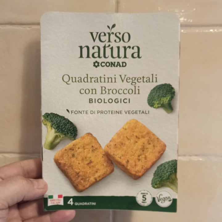 photo of Verso Natura Conad Veg Quadratini vegetali con broccoli biologici shared by @nikolaus on  07 Jan 2023 - review