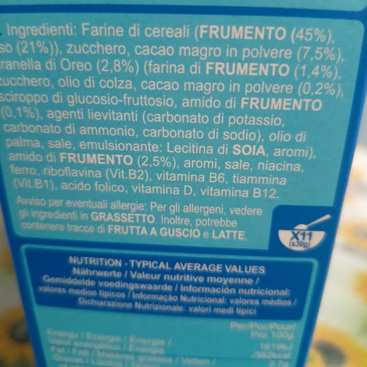 photo of  Mondelēz International oreo cereali shared by @lisaduepuntozero on  09 Feb 2023 - review