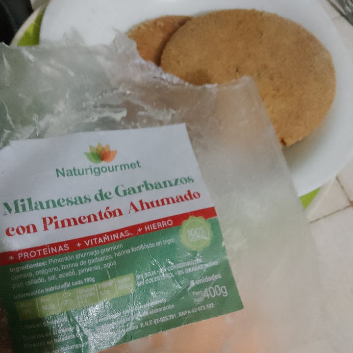 photo of Naturigourmet Milanesas de Garbanzos Con Pimentón ahumado shared by @antiespecistaszs on  05 Jul 2023 - review