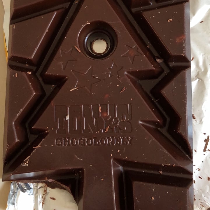 photo of Tony’s Chocolonely Dark Chocolate Candy Cane Bar shared by @ele2 on  26 Dec 2022 - review