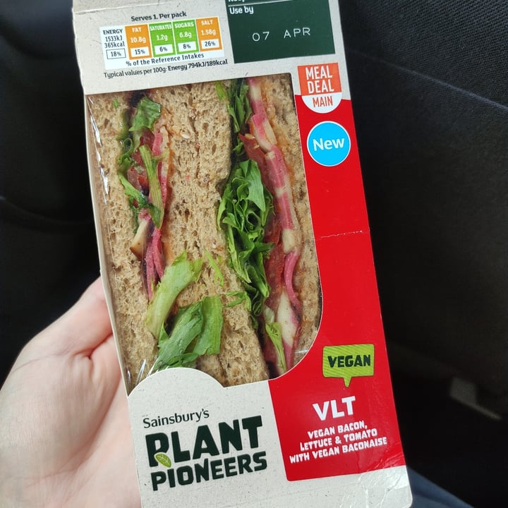photo of Plant Pioneers VLT Vegan Bacon, Lettuce & Tomato with Vegan Baconaise shared by @jessbunn on  07 Apr 2023 - review