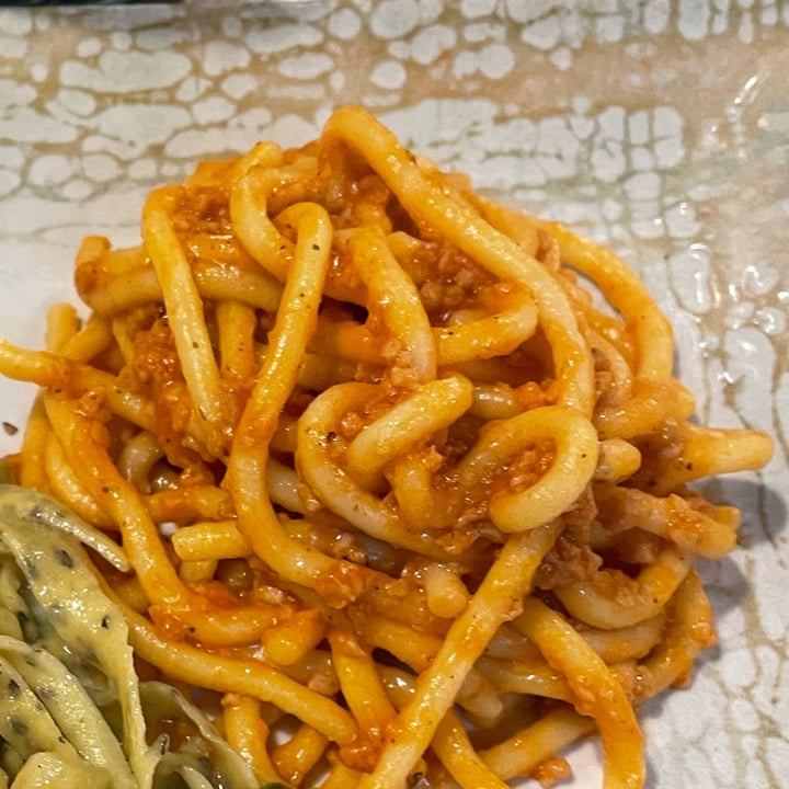 photo of Ristorante Vegano Biologico La Lanterna Bigoli Al Ragù Di Soia shared by @marirubbino on  03 May 2023 - review