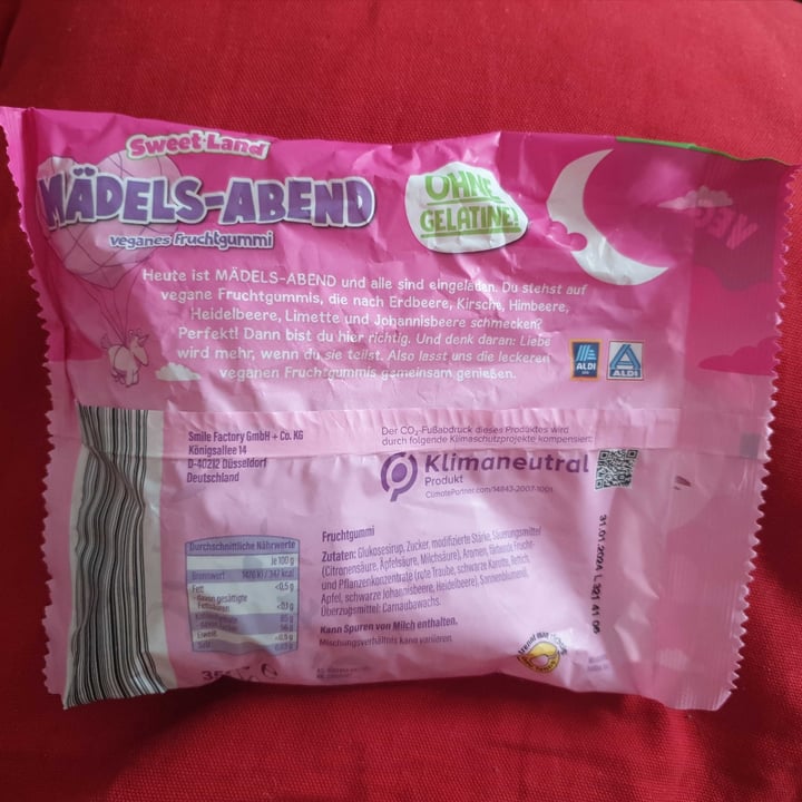 photo of Sweetland Mädels-abend veganes fruchtgummi shared by @vegdana on  05 Apr 2023 - review