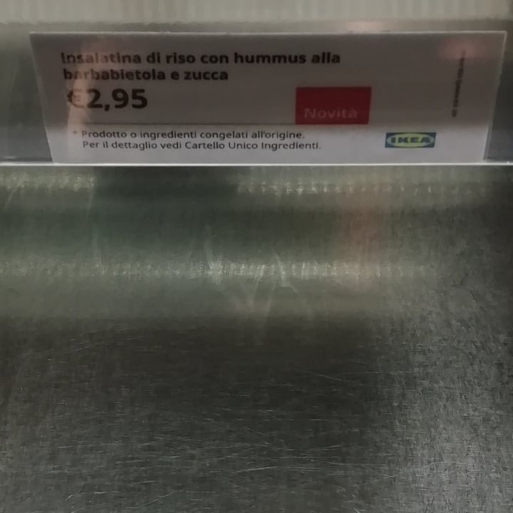 photo of IKEA Milano Carugate Insalatina Di Riso Con Hummus Di Barbabietola shared by @miocillo0 on  27 Mar 2023 - review