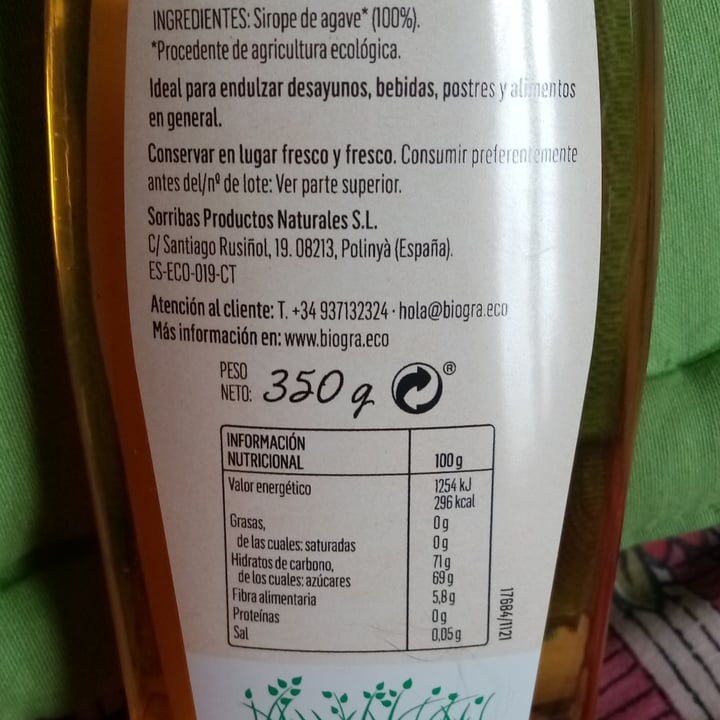 photo of Biogra Sirope de agave shared by @valeveg75 on  12 Mar 2023 - review