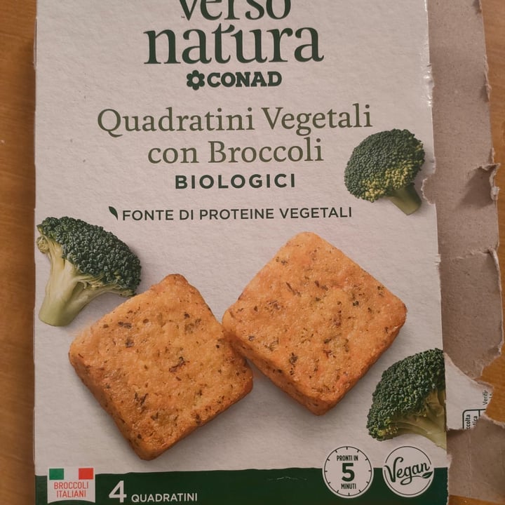 photo of Verso Natura Conad Veg Quadratini vegetali con broccoli biologici shared by @watage on  01 May 2023 - review