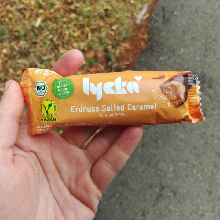 photo of Lycka Erdnuss Salted Caramel Riegel shared by @saechsine on  03 Aug 2023 - review