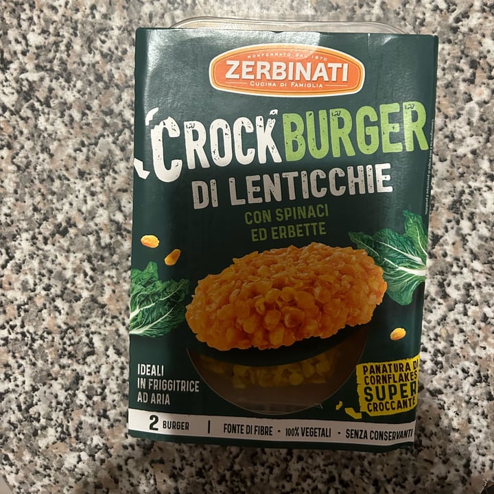 photo of Zerbinati Crockburger Di Lenticchie Con Spinaci Ed Erbette shared by @parmatt on  12 Aug 2023 - review