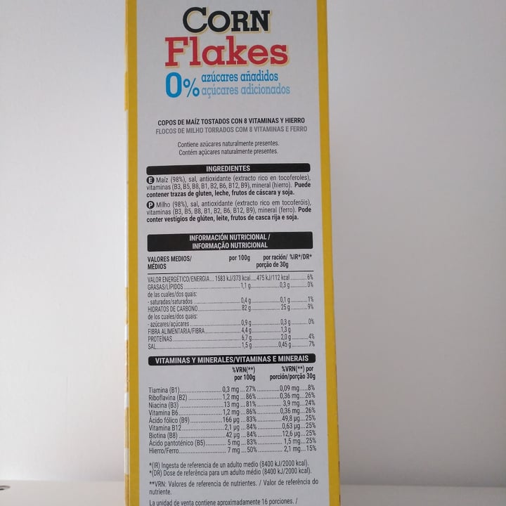 photo of Hacendado Corn Flakes 0% azúcares añadidos shared by @troosti on  13 Jan 2023 - review