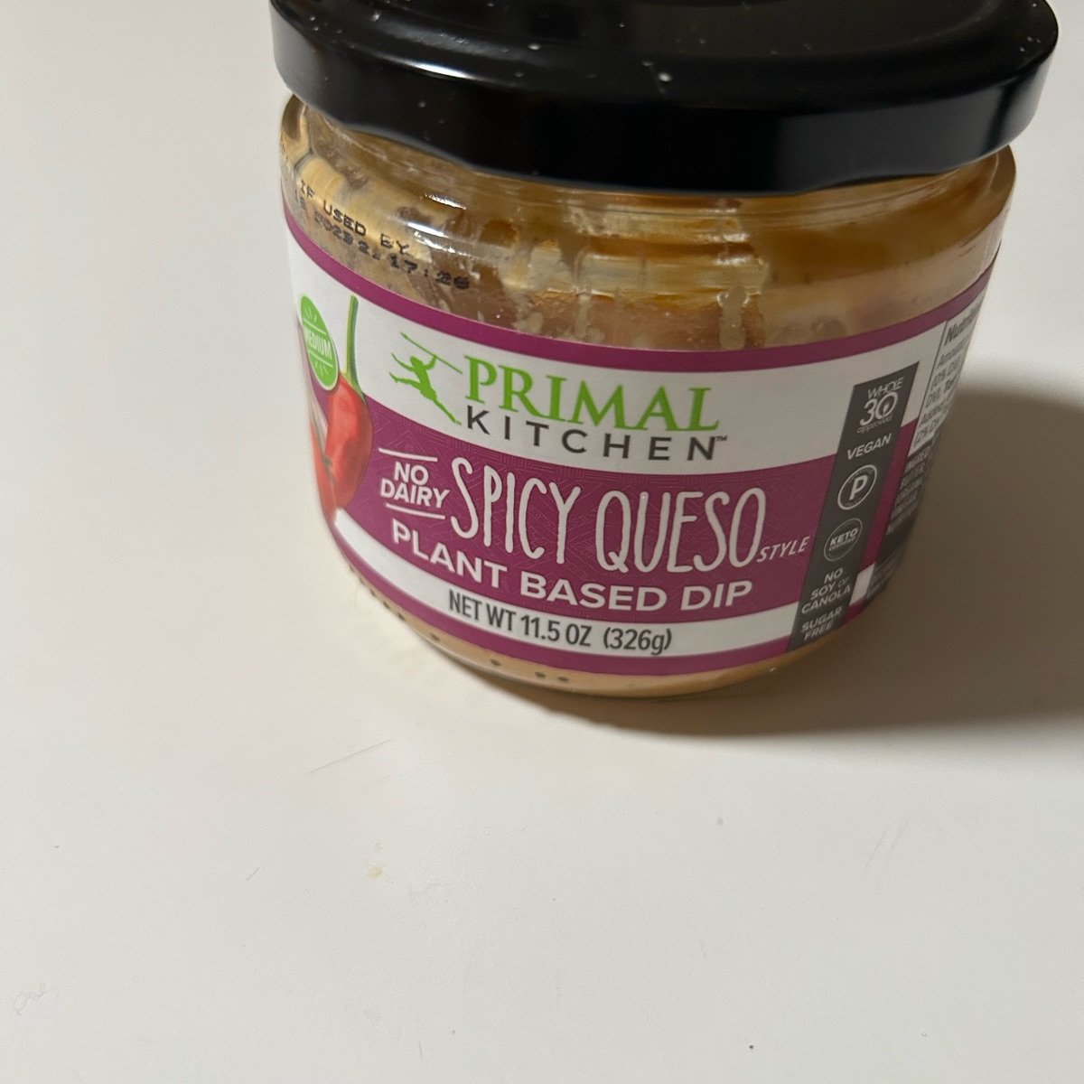 Primal Kitchen Spicy Queso Style Plant Based Dip, 11.5oz.