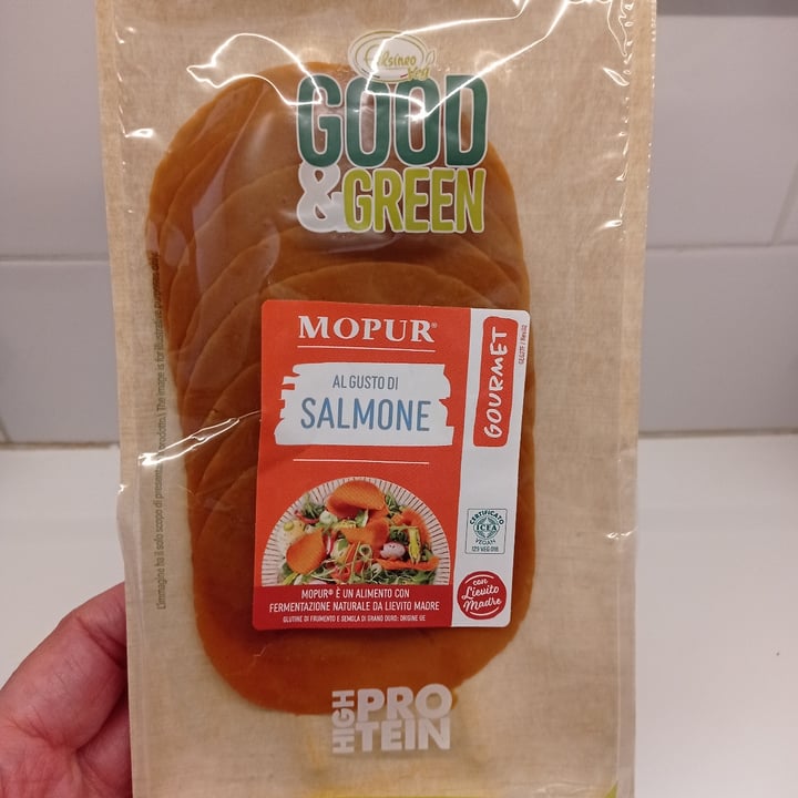 photo of Good & Green Affettato Di Mopur Al Gusto Di Salmone shared by @spanish-girl-inmilan on  19 Jan 2023 - review