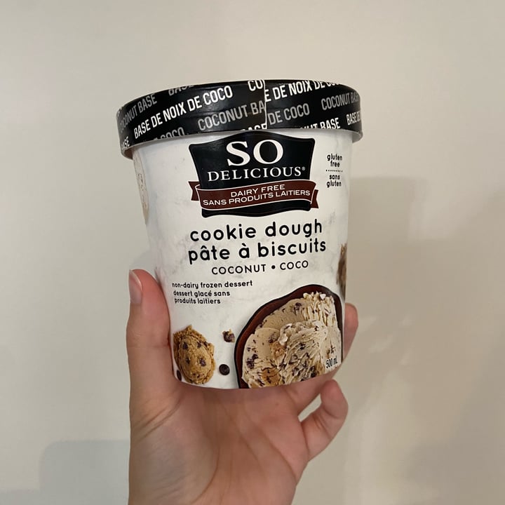 photo of So Delicious Dairy Free Cookie Dough Coconutmilk Frozen Dessert shared by @veggie-meg on  30 Jun 2023 - review