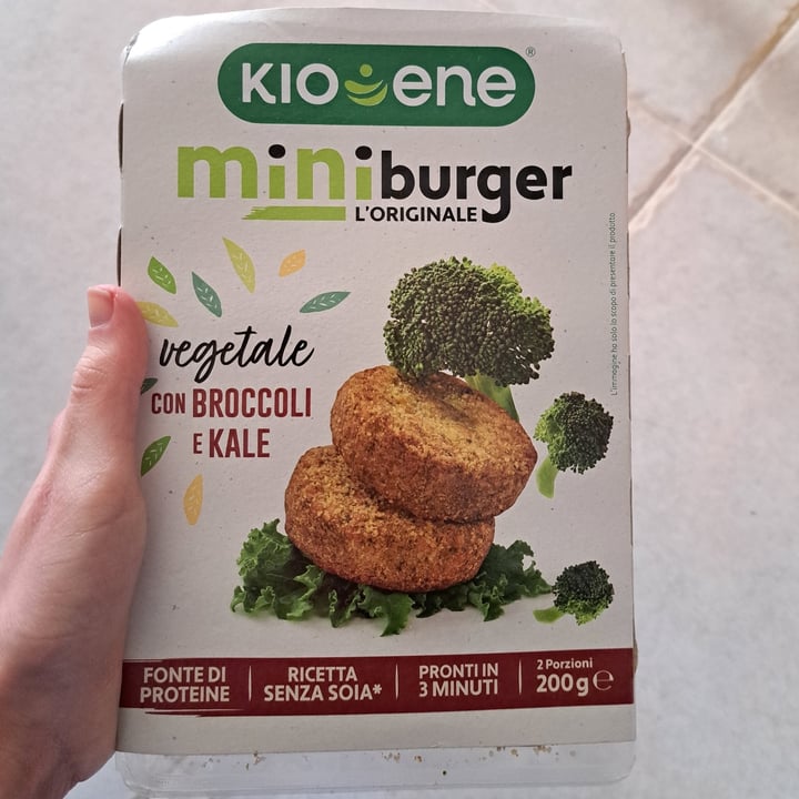 photo of Kioene Mini Burger Broccoli & Kale shared by @giuliasmart on  07 Jan 2023 - review
