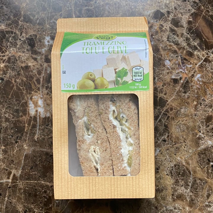 photo of Just Veg! (ALDI Italy) Tramezzino Tofu E Olive shared by @lilium78 on  09 May 2023 - review