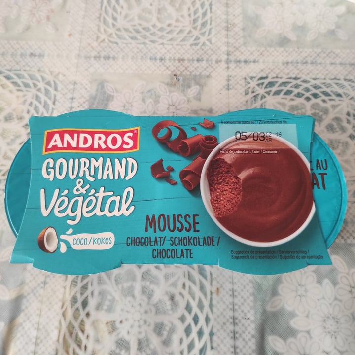 photo of Andros Gourmand végétal au lait de coco Mousse Au Chocolat shared by @j8se35 on  11 Mar 2023 - review
