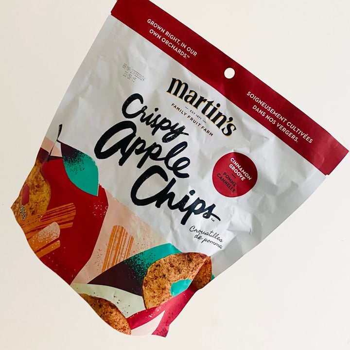 photo of Martin’s Cinnamon Groove Crispy Apple Chips shared by @6ixvegan on  27 Mar 2023 - review