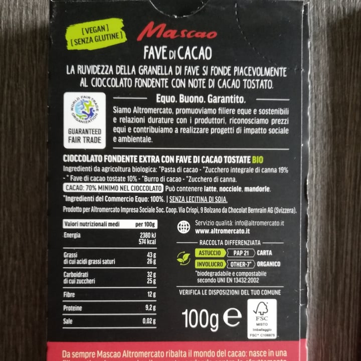photo of altromercato mascao Fave Di Cacao shared by @dennibod on  06 Apr 2023 - review