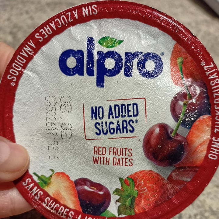photo of Alpro Red Fruits With Dates (No Added Sugars) shared by @marinasacco on  08 Feb 2023 - review