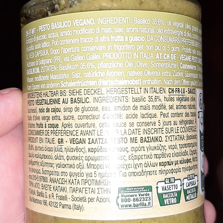 photo of Barilla Pesto Vegan shared by @biba on  15 May 2023 - review