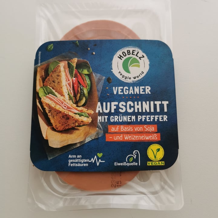 photo of Hobelz Veggie World Veganer Aufschnitt Pfeffer shared by @aili59 on  15 May 2023 - review
