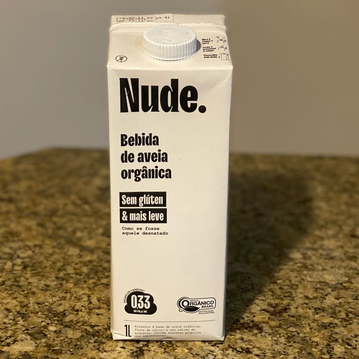 photo of Nude Bebida de aveia orgânica sem glúten shared by @abelcardoso on  08 Mar 2023 - review