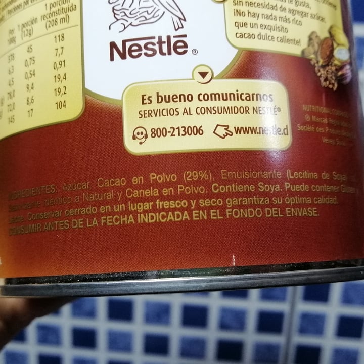 photo of Nestlé cacao dulce shared by @carenfg on  18 Jun 2023 - review