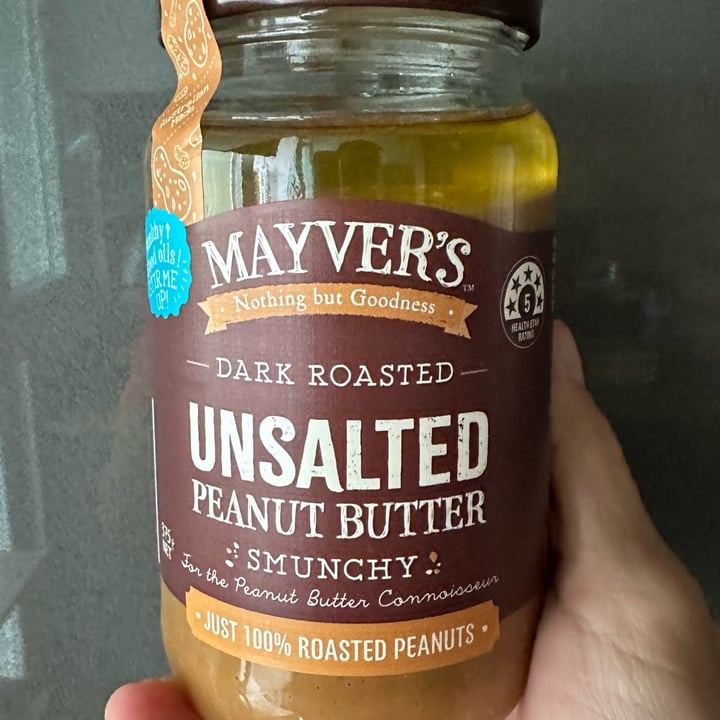 photo of Mayver's Dark Roasted Unsalted Peanut Butter (Smunchy) shared by @mrdonut on  09 Mar 2023 - review