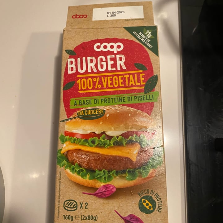 photo of Coop Burger Vegetale shared by @silviapa on  29 Mar 2023 - review
