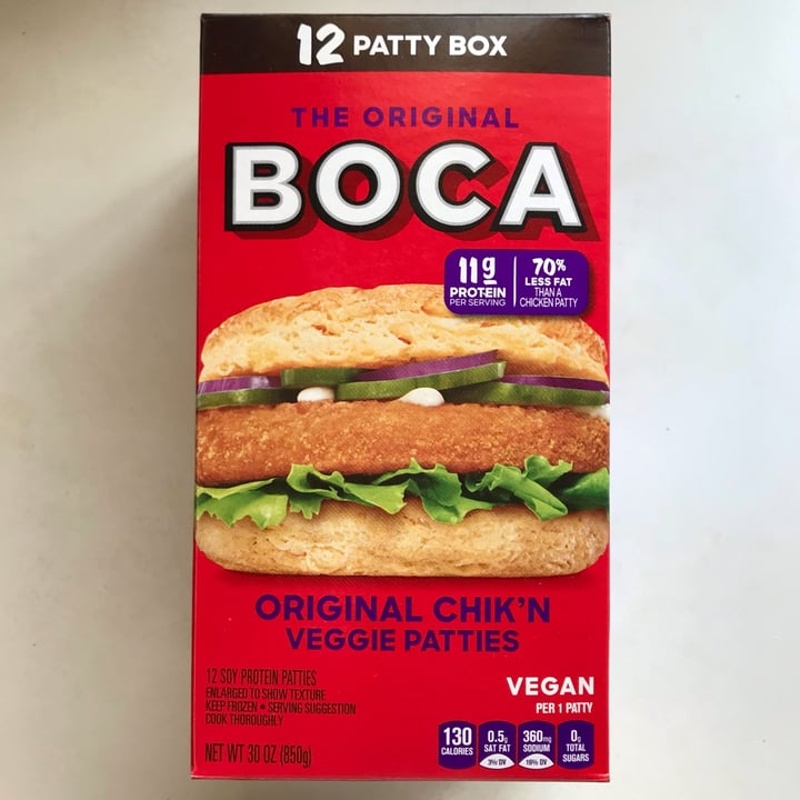 photo of BOCA Original Chik’n Veggie Patties shared by @kyu on  13 Jan 2023 - review