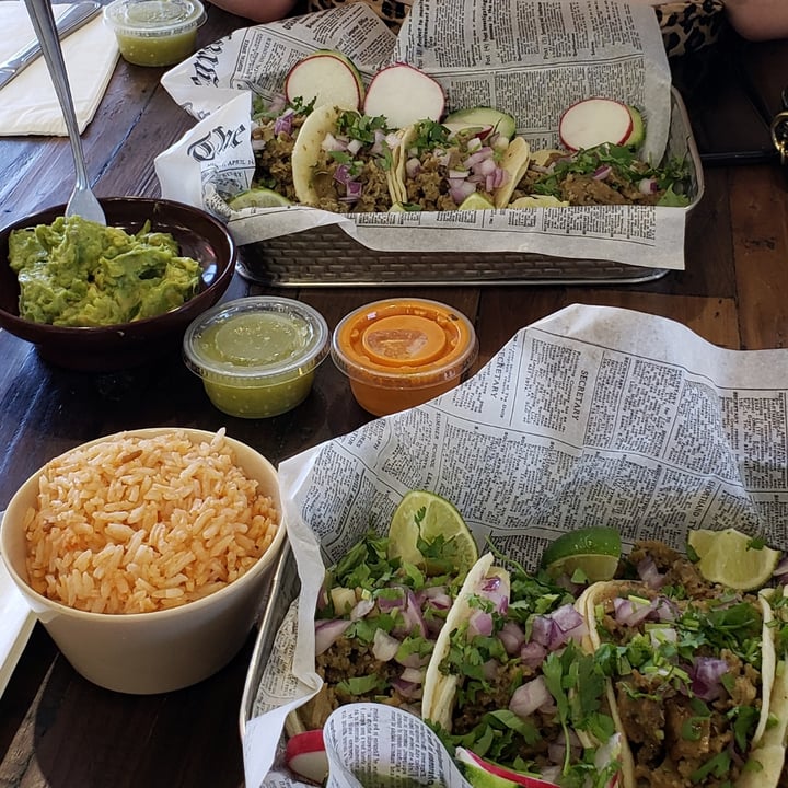 photo of Panchos Vegan Tacos Restaurant street tacos shared by @mazzy on  30 Apr 2023 - review
