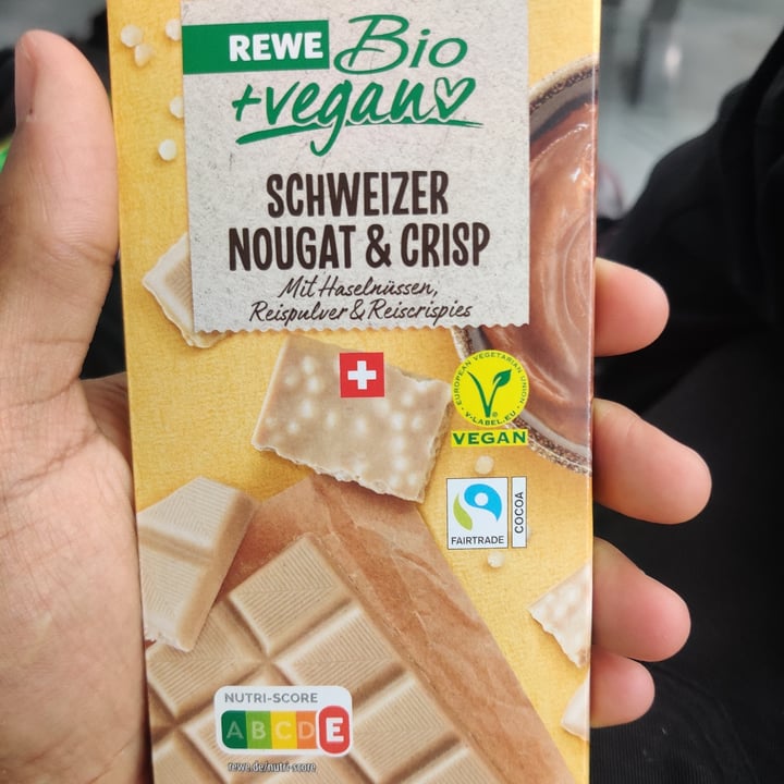 photo of Rewe Bio Schweizer Nougat & Crisp shared by @dillonsmith on  29 Apr 2023 - review