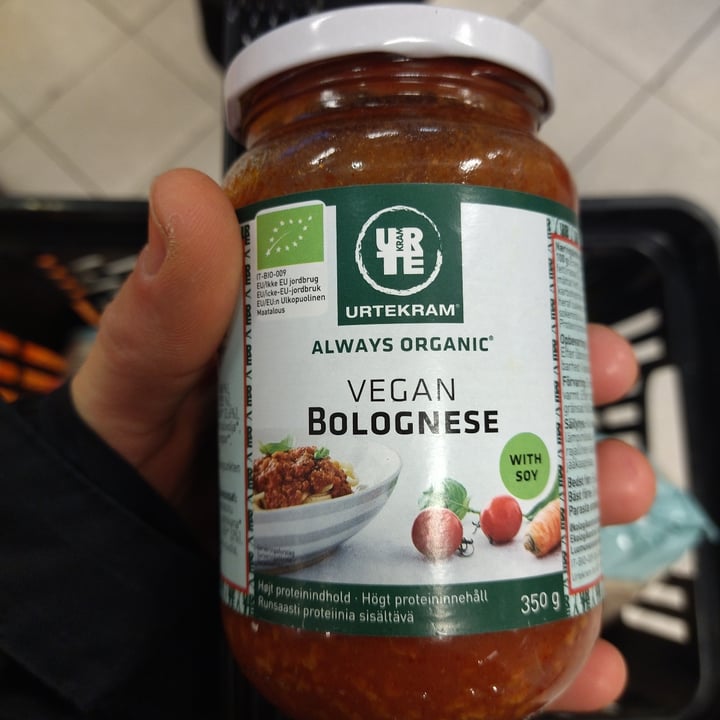 photo of Urtekram Vegan Bolognese shared by @alexdaper on  21 Feb 2023 - review