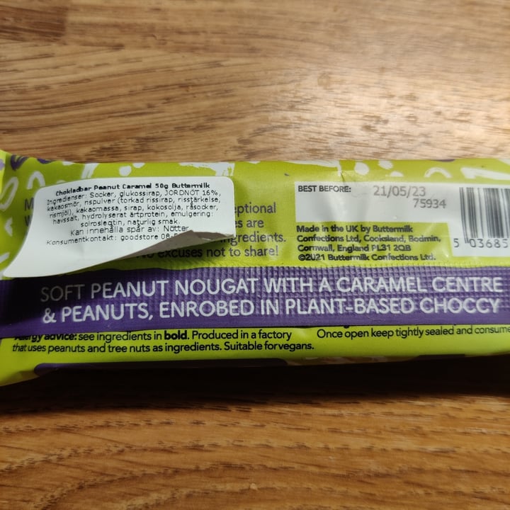 photo of Buttermilk Plant powered peanut nougat shared by @enkelvegan on  25 Dec 2022 - review