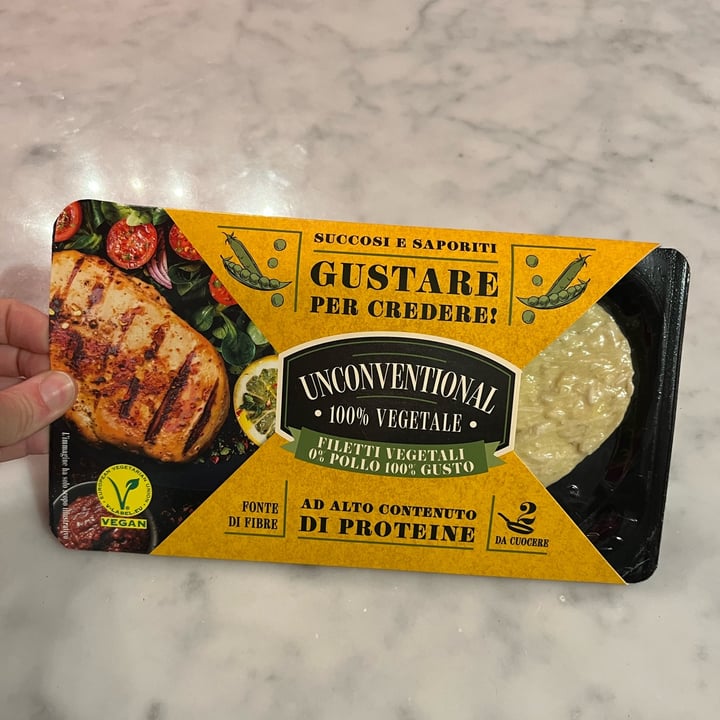 photo of Unconventional Filetti Vegetali 0% Pollo 100% Gusto - Plant Based Fillet shared by @katezili8 on  22 May 2023 - review