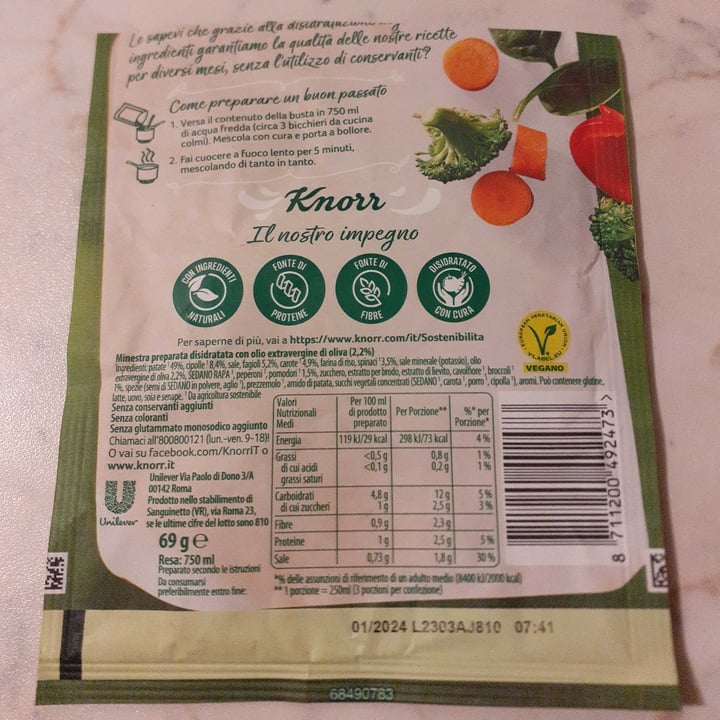 photo of Knorr passato tradizionale shared by @nadiamincuzzi on  01 Mar 2023 - review