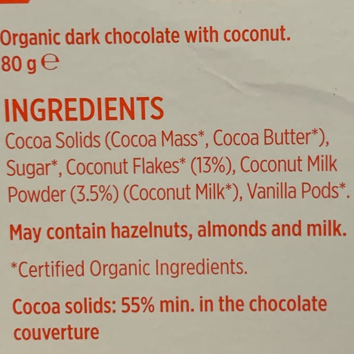 photo of Pico Chocolate Coconut M*lk shared by @sechague on  25 Jul 2023 - review