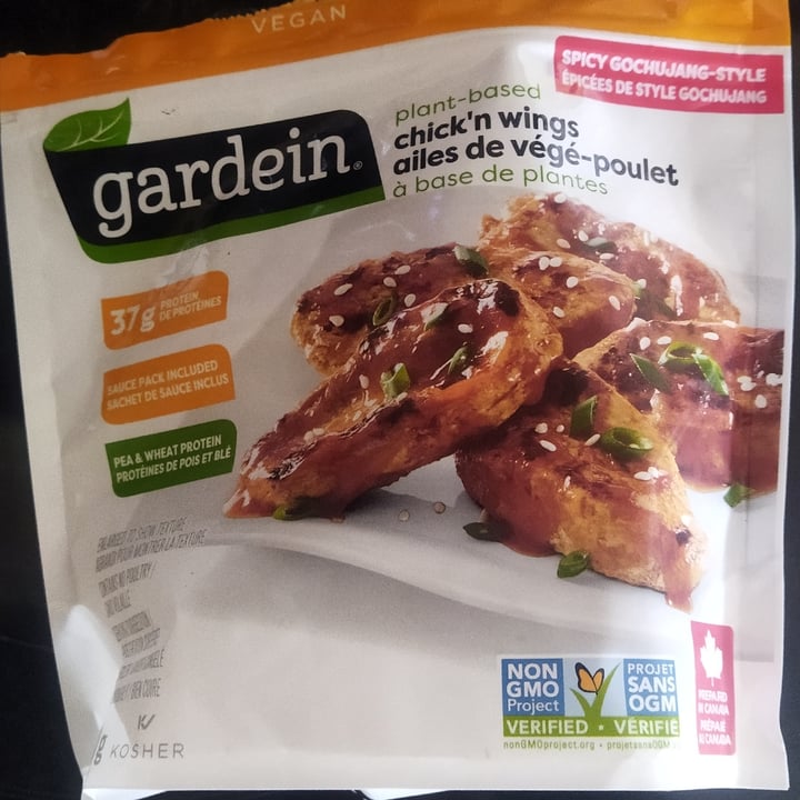 photo of Gardein Spicy Gochujang Style Chick’n Wings shared by @aureinwonderland on  11 Aug 2023 - review