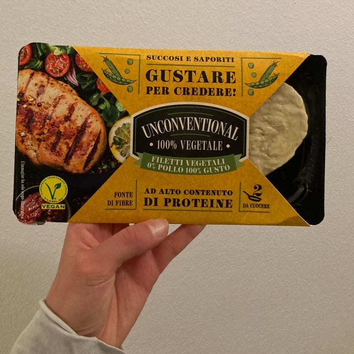 photo of Unconventional Filetti Vegetali 0% Pollo 100% Gusto - Plant Based Fillet shared by @hakuhandmade on  26 May 2023 - review