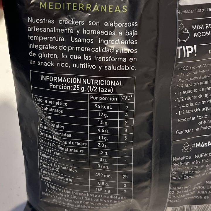 photo of Shiva Crackers Mediterraneas shared by @veganaplatense on  25 Jul 2023 - review