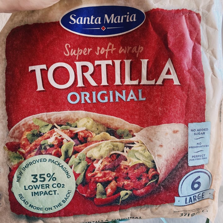 photo of Santa María Super Soft Large Tortilla Wrap shared by @whaleyneemwood on  28 Mar 2023 - review