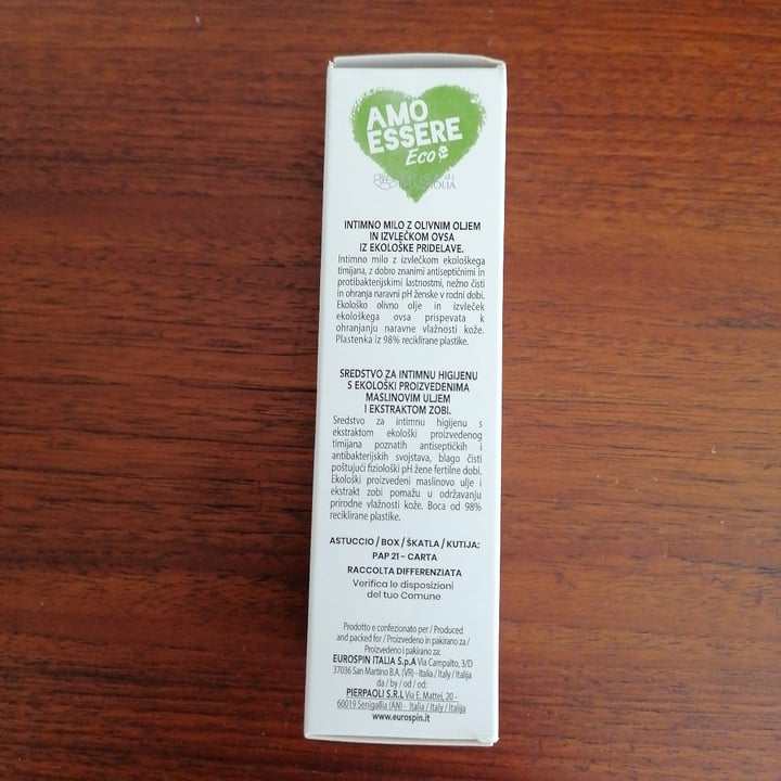 photo of Amo essere eco Detergente Intimo shared by @angieliberatutti on  16 Aug 2023 - review
