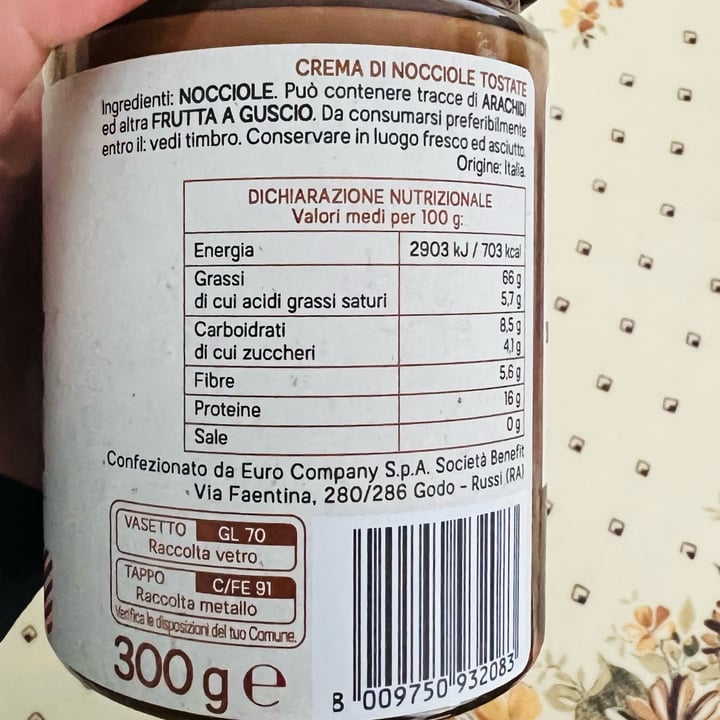 photo of Eurocompany Crema 100% Nocciole shared by @nicole- on  09 Apr 2023 - review