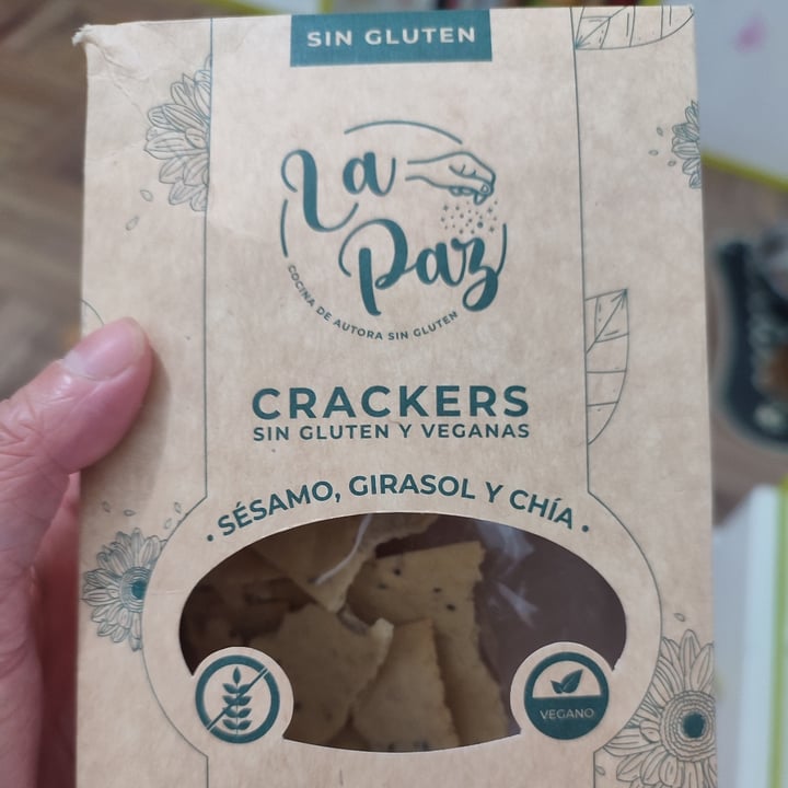 photo of La Paz Crackers De Sésamo, Girasol Y Chia shared by @tierrapatuna on  27 Jan 2023 - review