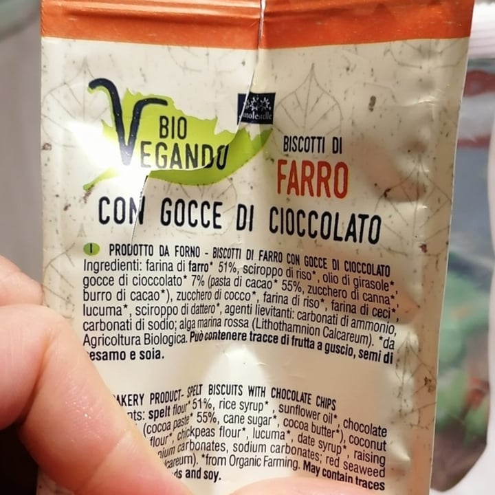 photo of Bio vegando Biscotti di Farro Con Gocce Di Cioccolato shared by @jessicarebeg on  27 Feb 2023 - review