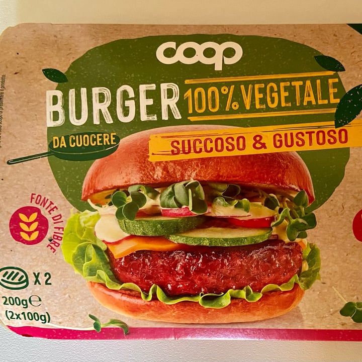 photo of Coop Burger 100% Vegetale shared by @gaiabart on  11 Apr 2023 - review