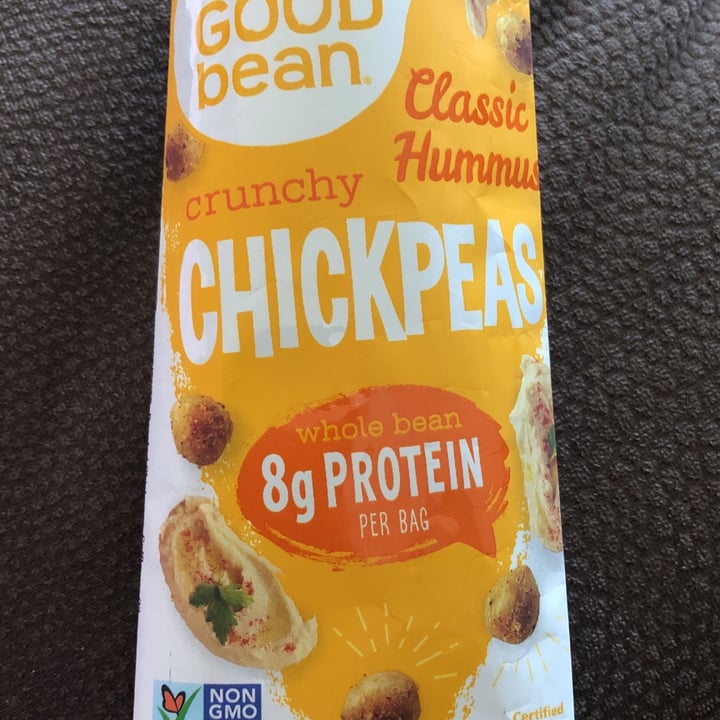 photo of The Good Bean Crunchy Chickpeas, Classic Hummus shared by @justaveg on  30 May 2023 - review