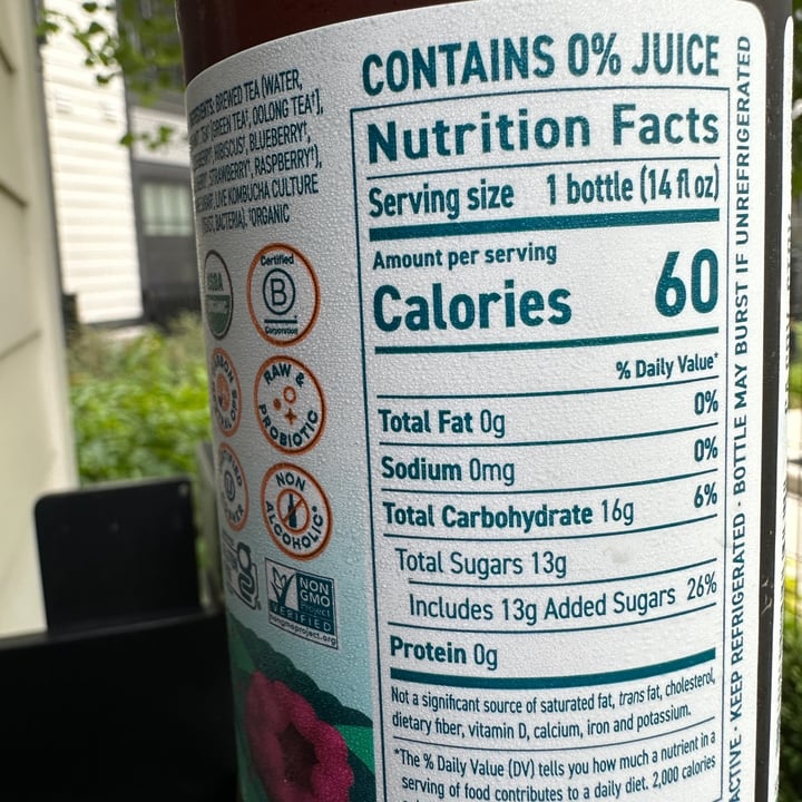 photo of Brew Dr. Kombucha Superberry shared by @berryveganplanet on  11 Aug 2023 - review