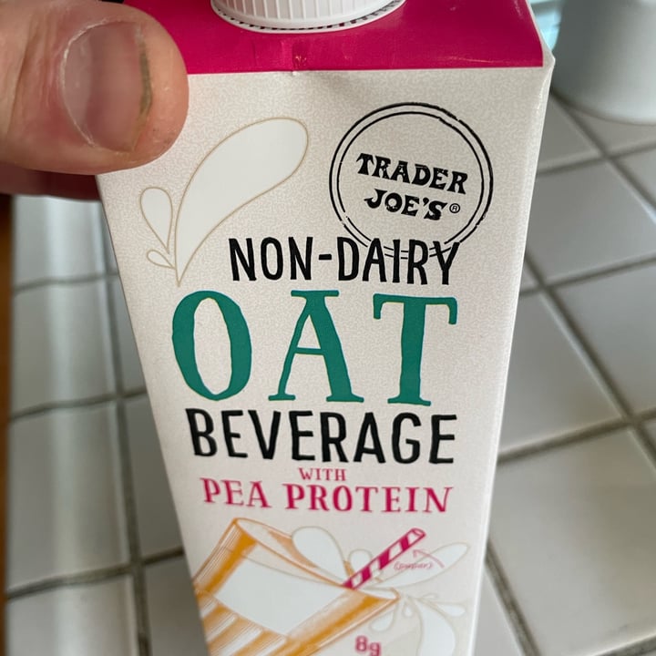 photo of Trader Joe's oat beverage with pea protein shared by @plantcircles on  11 May 2023 - review