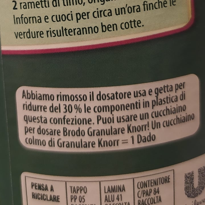 photo of Knorr Dado vegetale granulare shared by @morrigan95 on  24 Apr 2023 - review